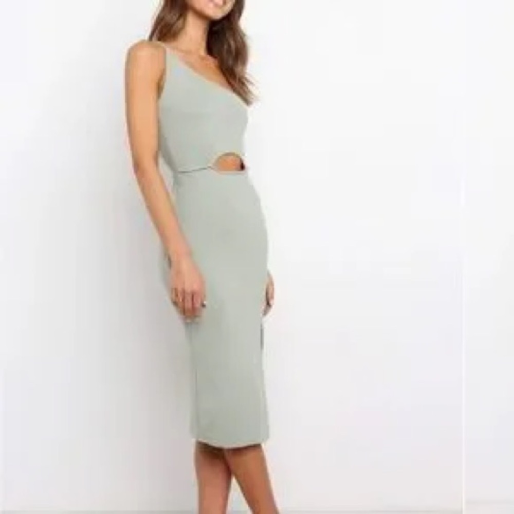 Petal + Pup Stassie Dress One-Shoulder Cutout Dress Size 2